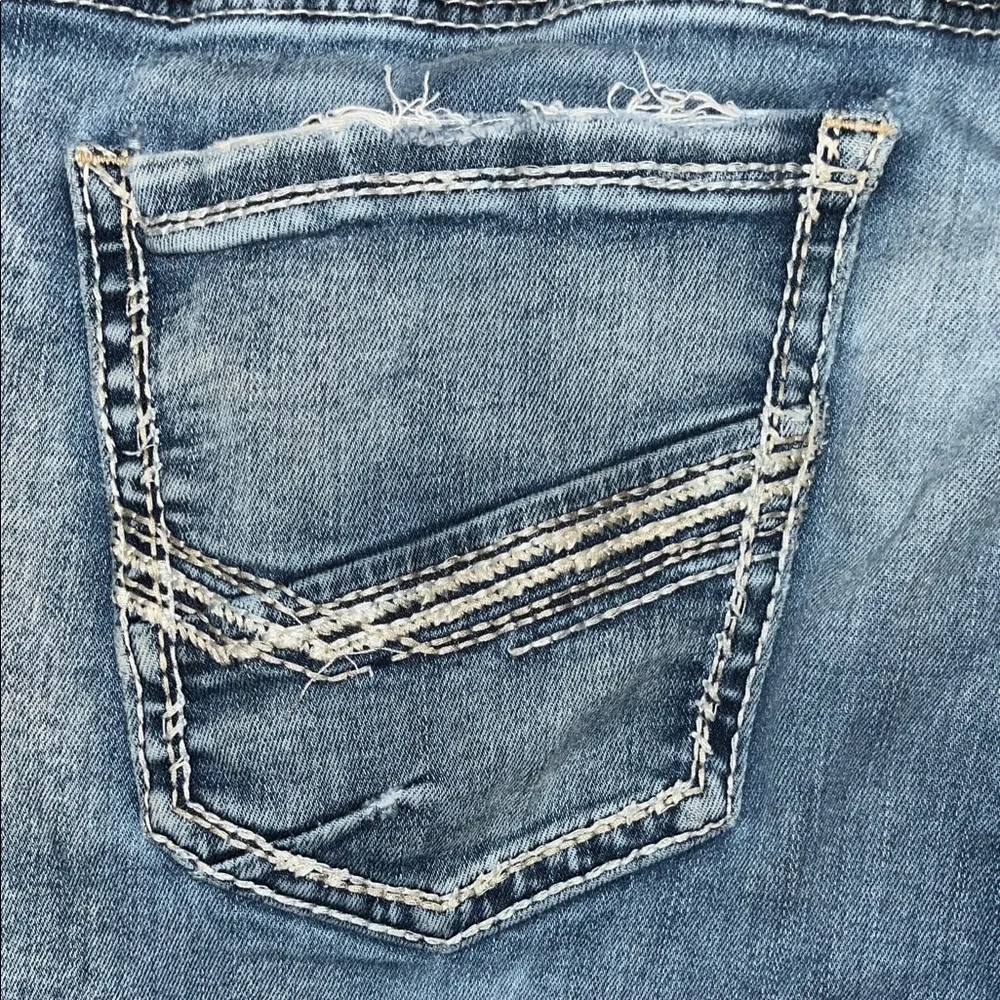 BKE Jake Bootleg  Men's Blue Denim Distressed Jeans - Size 31